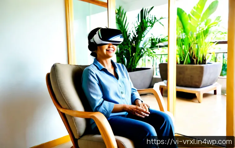 Home 17 가상현실 여행과 웰빙의 관련성 - Photorealistic Vietnamese woman in her 50s relaxing in a bright, tidy apartment in Ho Chi Minh City,...
